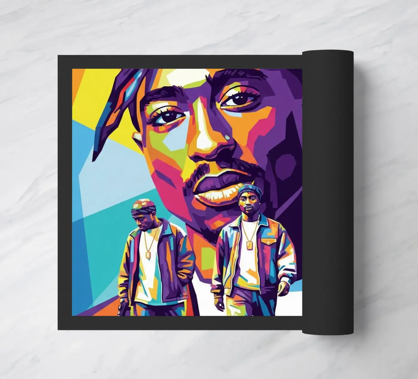 Tupac doormat by Hantamrata