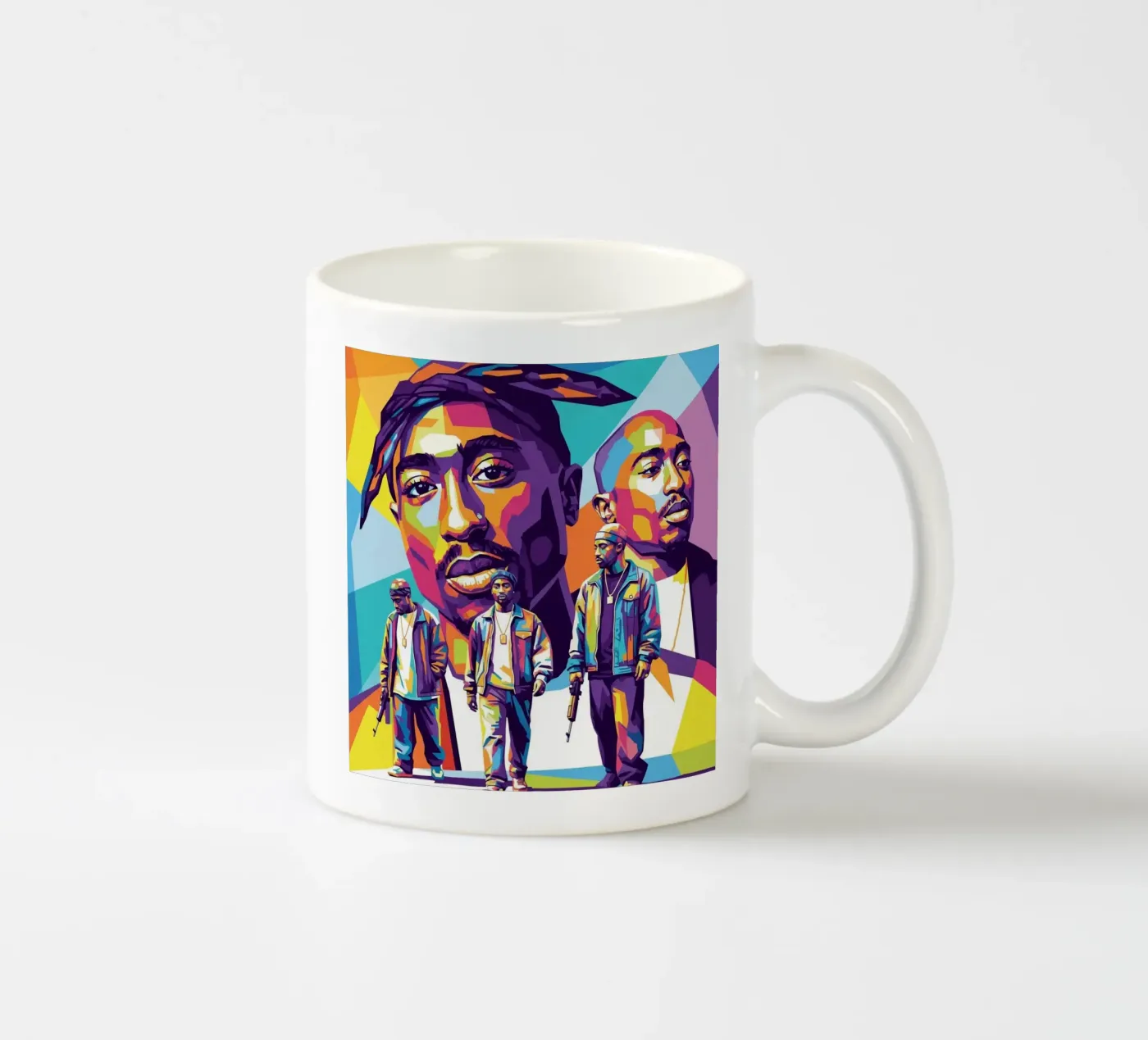 Tupac ceramic mug by Hantamrata