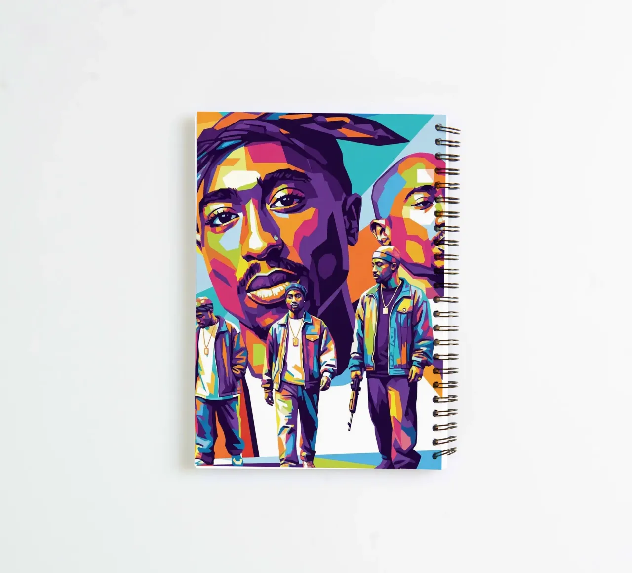 Tupac spiral notebook by Hantamrata