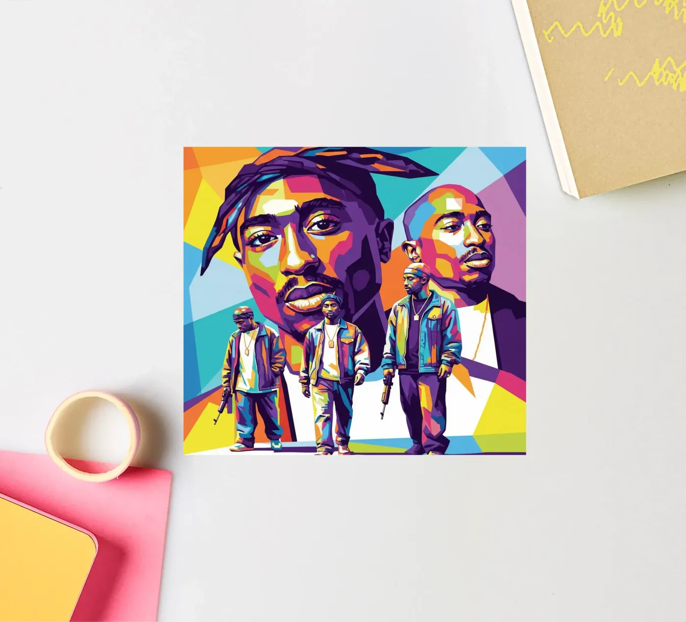 Tupac adesivo da Hantamrata