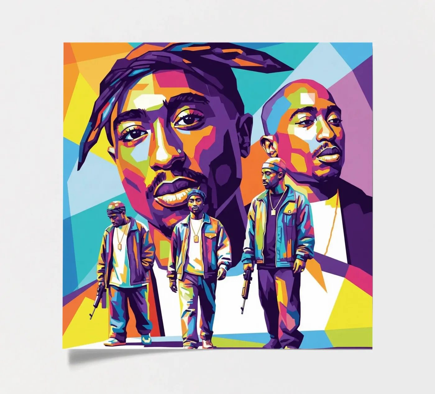 Tupac foglio adesivo da Hantamrata