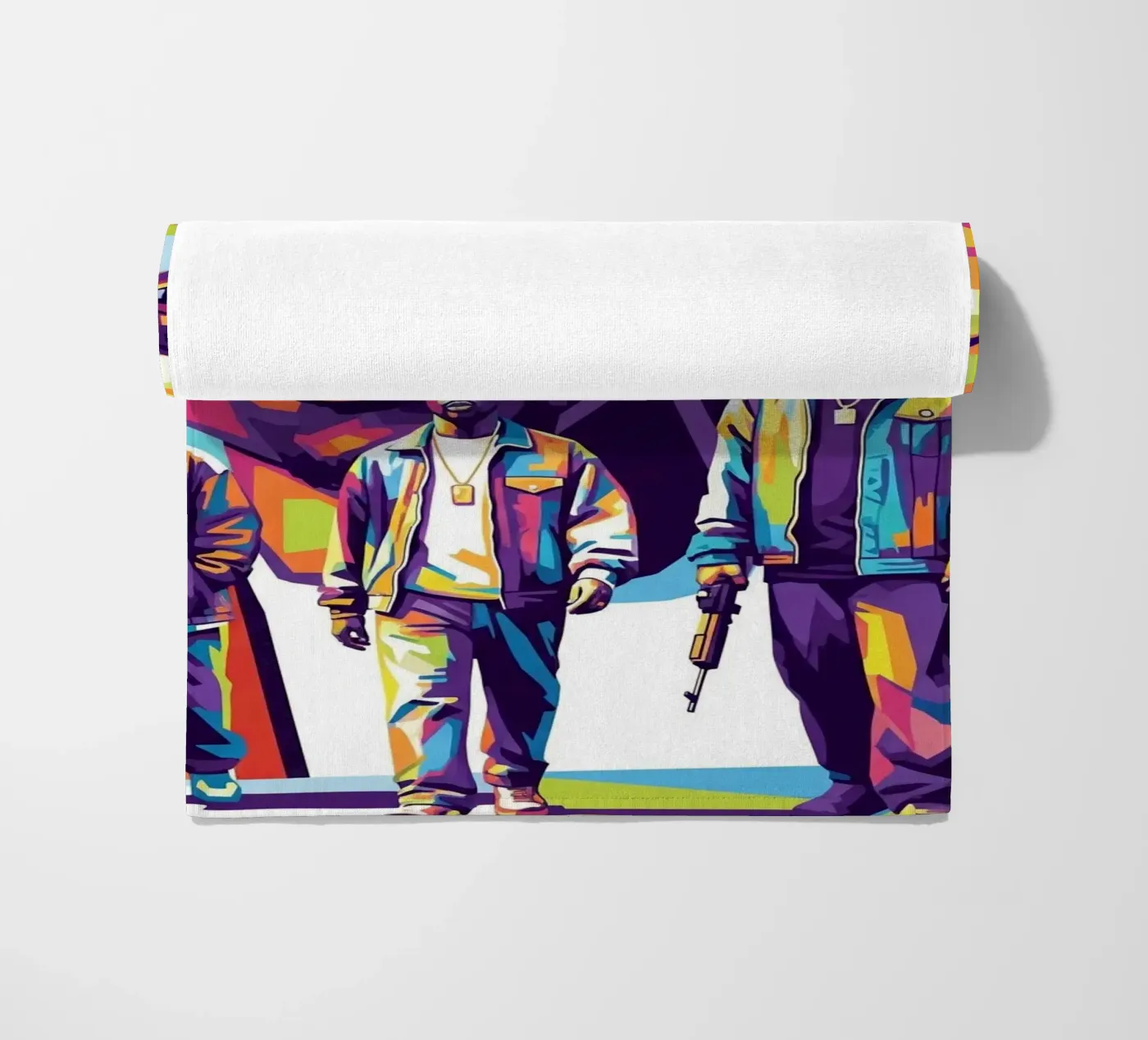 Tupac beach towel by Hantamrata