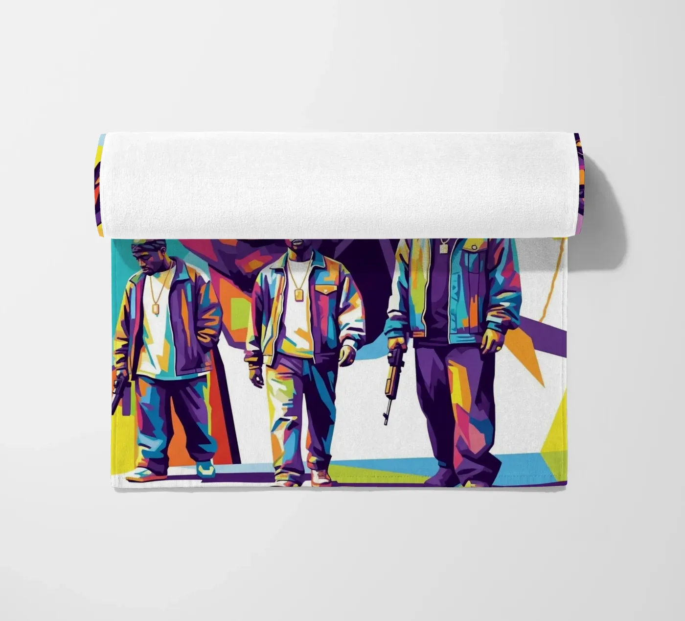 Tupac beach towel by Hantamrata