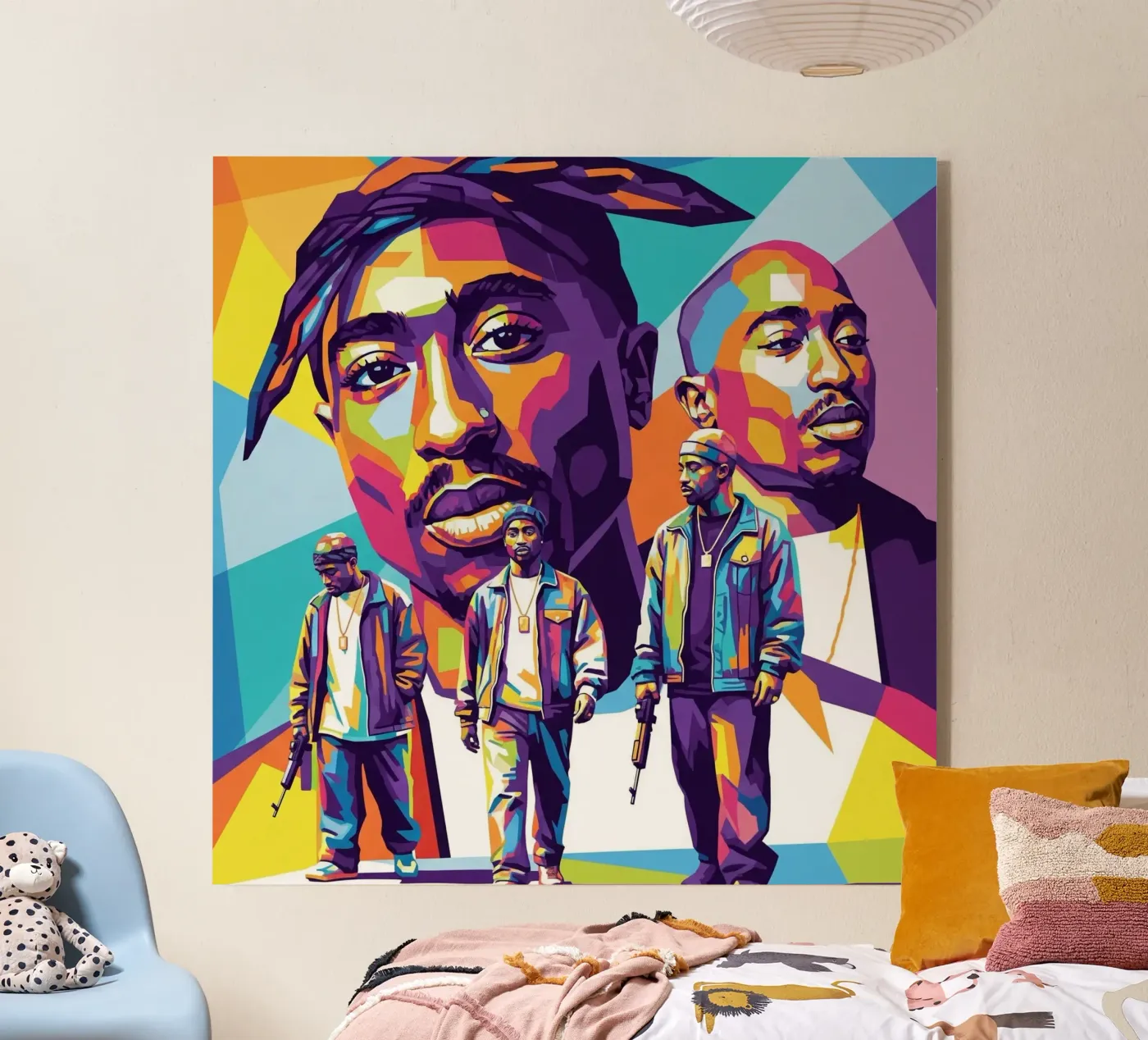 Tupac plexiglas de Hantamrata