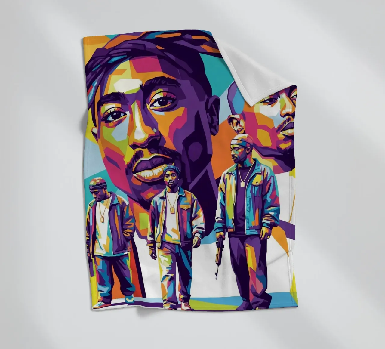 Tupac coperta in pile da Hantamrata