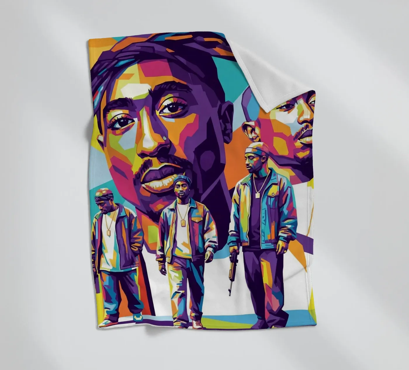 Tupac fleecedeken van Hantamrata