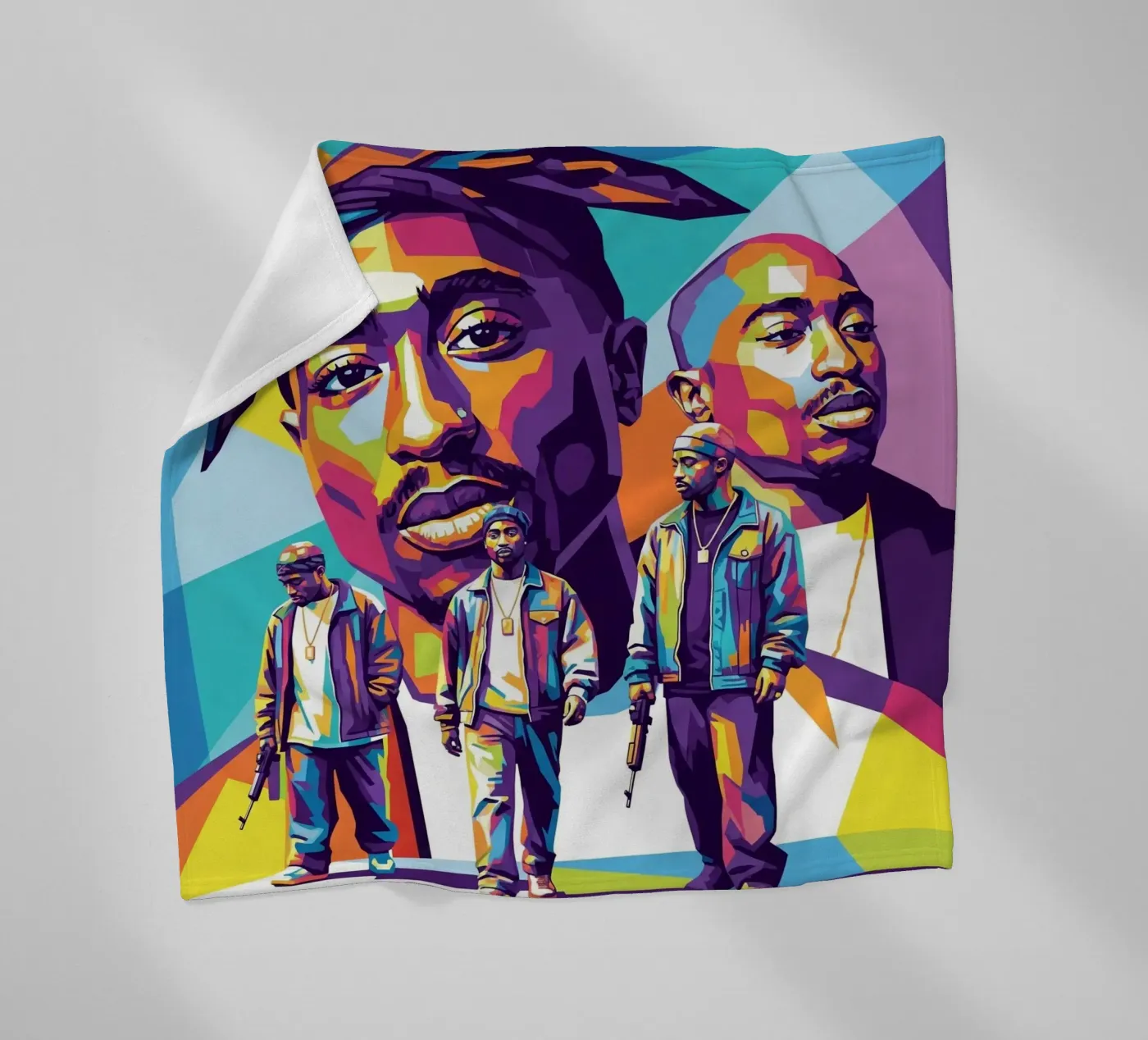 Tupac fleecedeken van Hantamrata