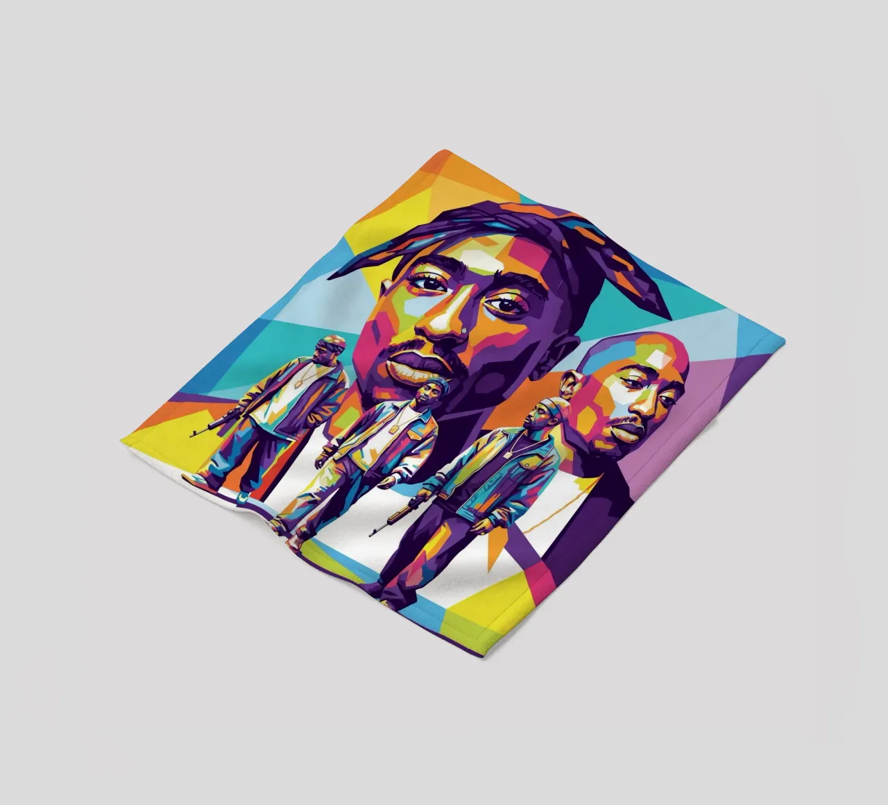 Tupac coperta in pile da Hantamrata