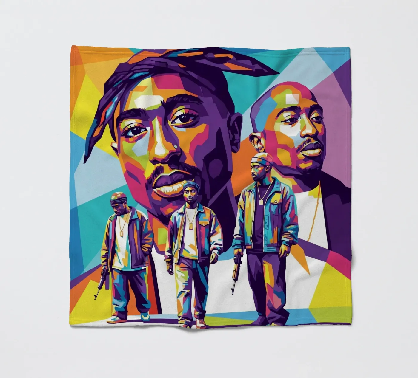 Tupac fleecedeken van Hantamrata