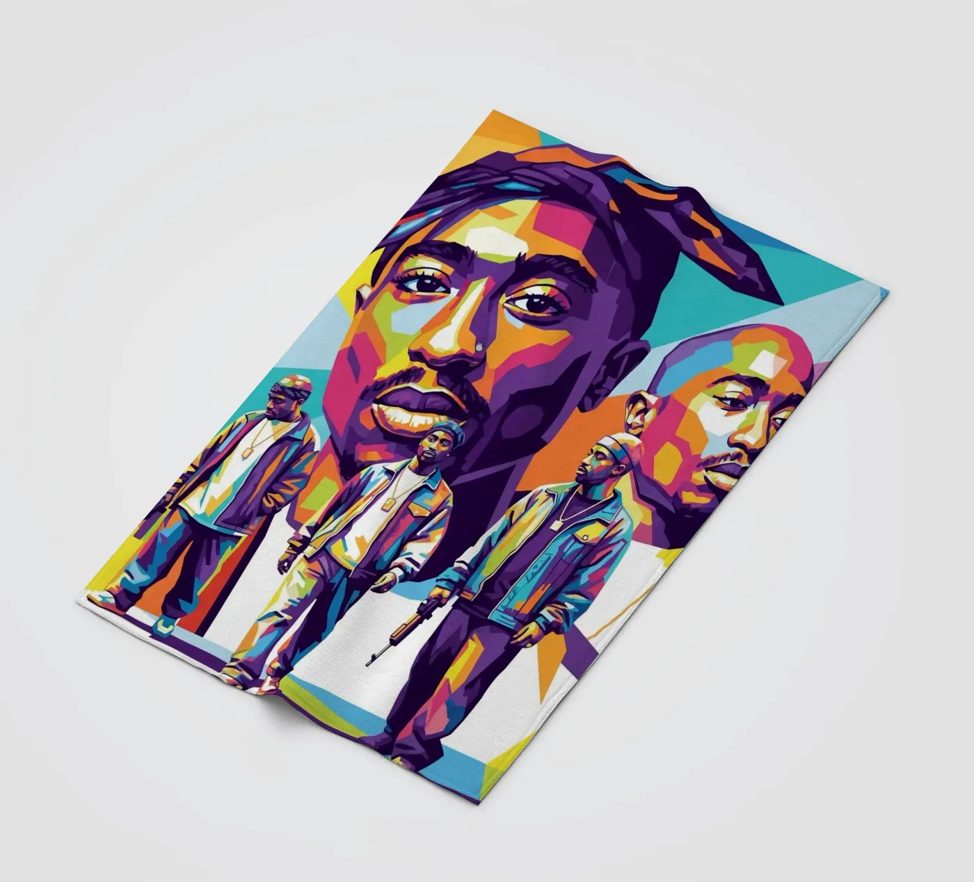 Tupac fleecedeken van Hantamrata