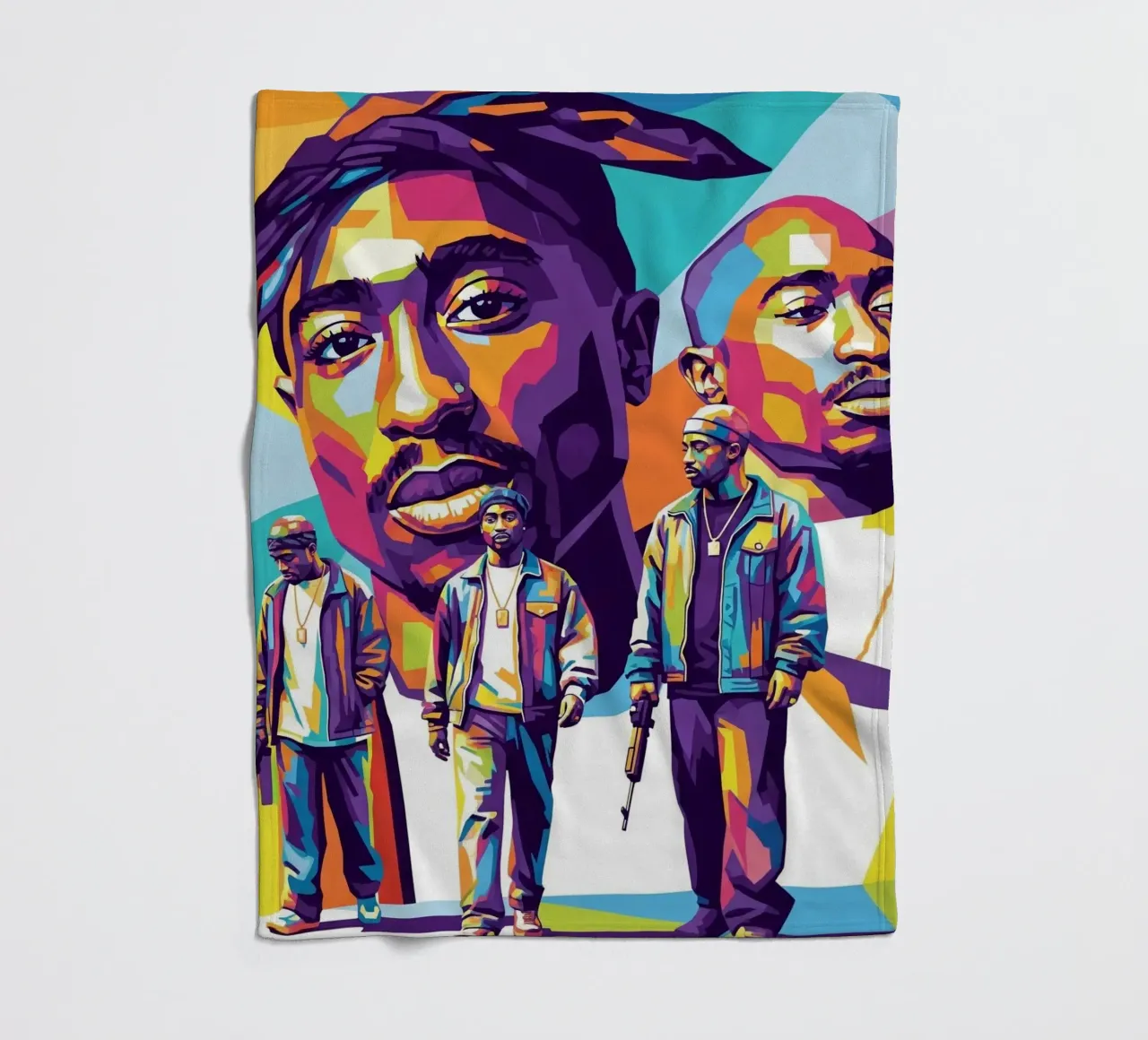 Tupac coperta in pile da Hantamrata