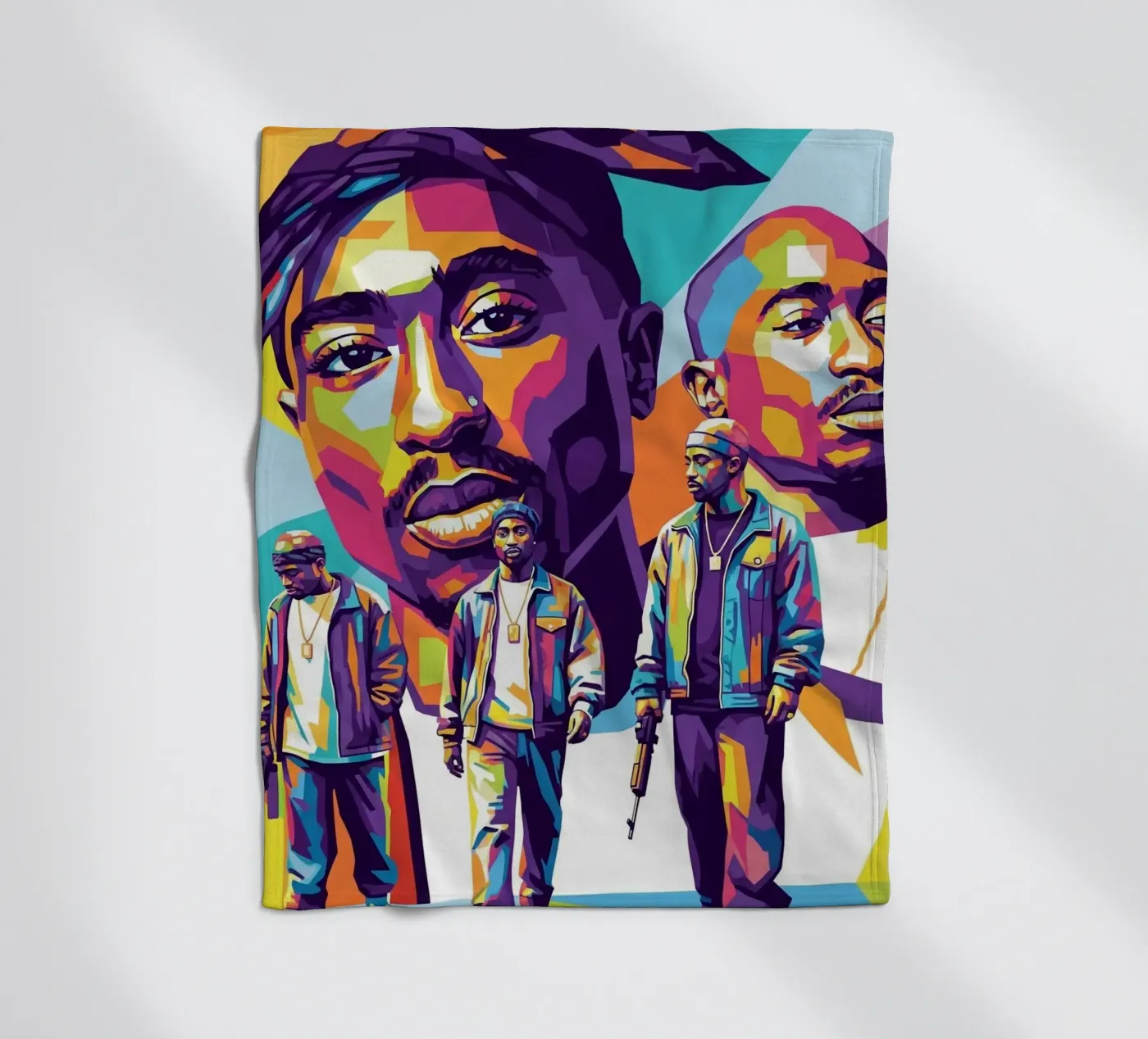 Tupac fleecedeken van Hantamrata