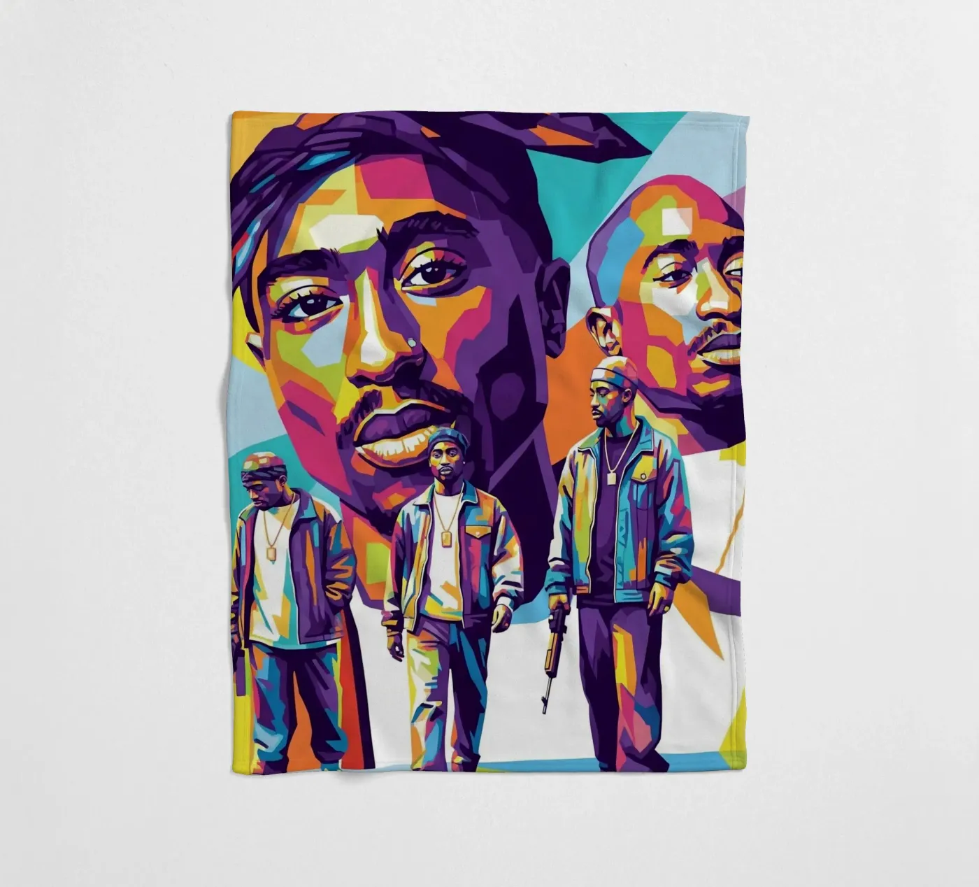 Tupac fleecedeken van Hantamrata