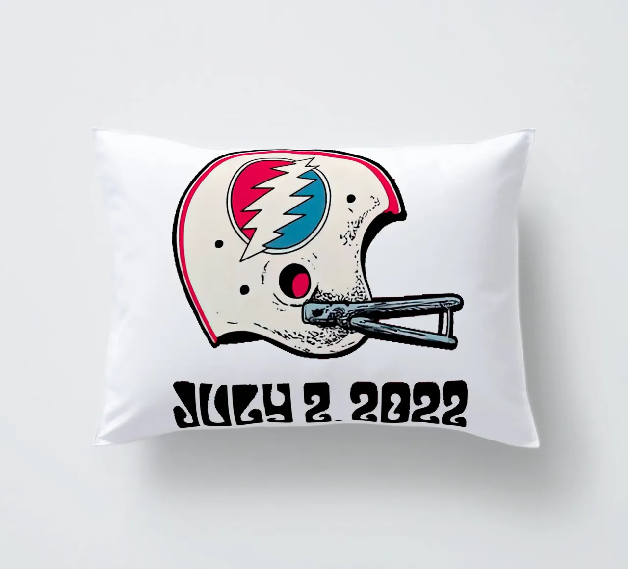 Gillette Stadium helmet rugby july 22 decorative cushion by martina