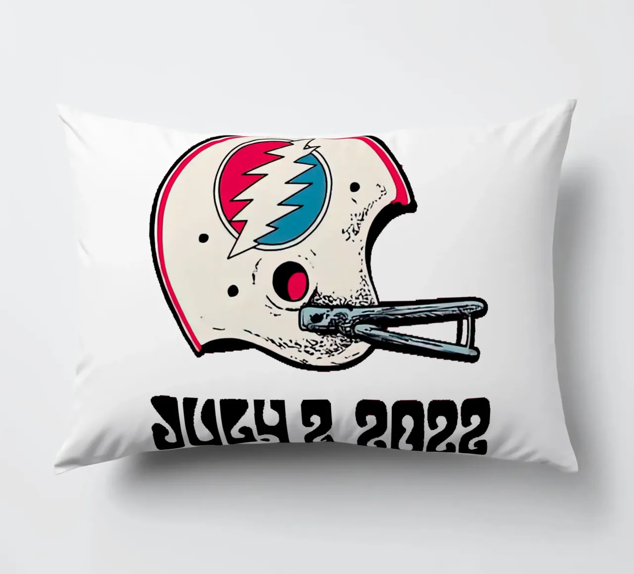 Gillette Stadium helmet rugby july 22 decorative cushion by martina