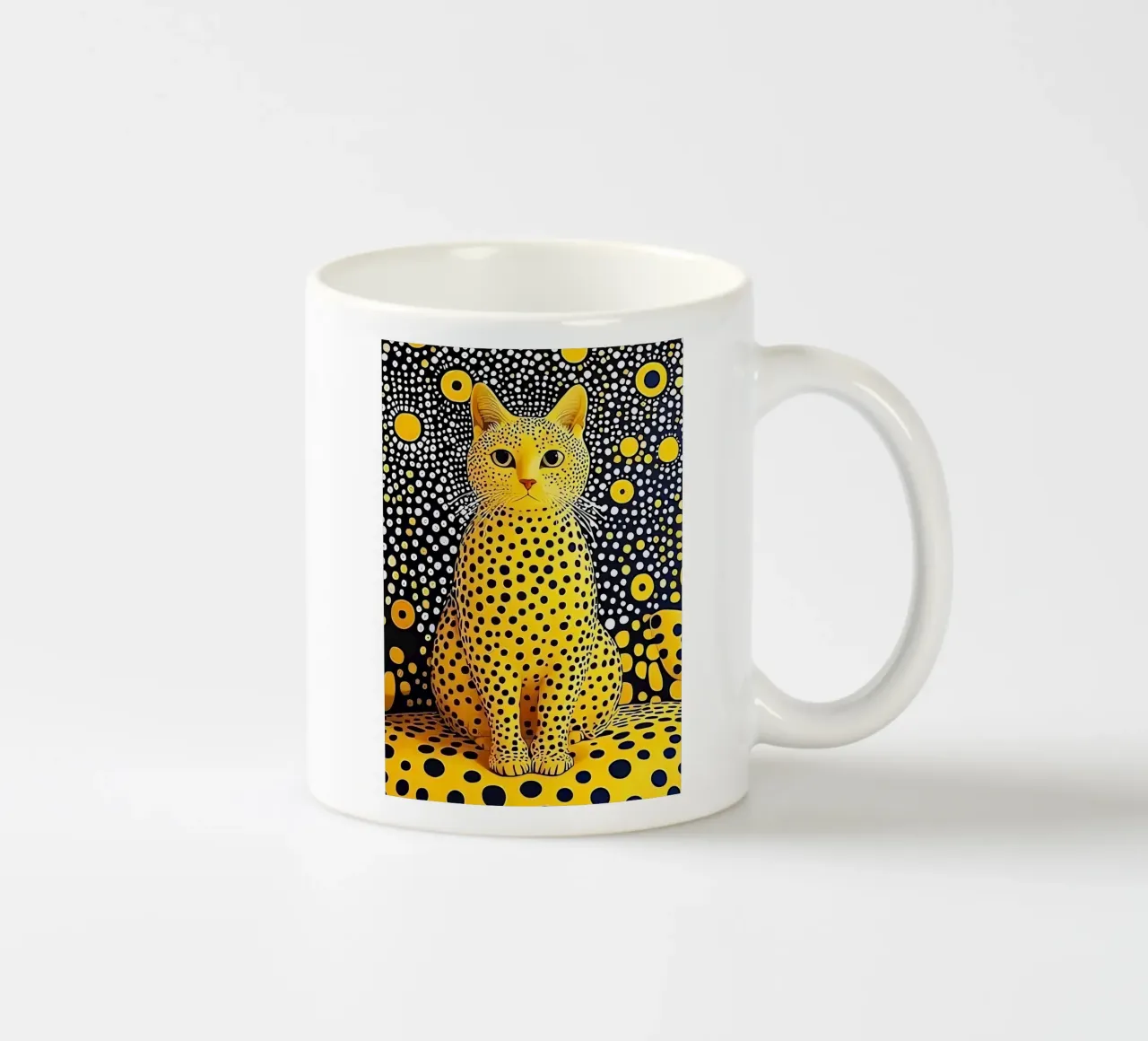 Gatto astratto tazza in ceramica da Manuela