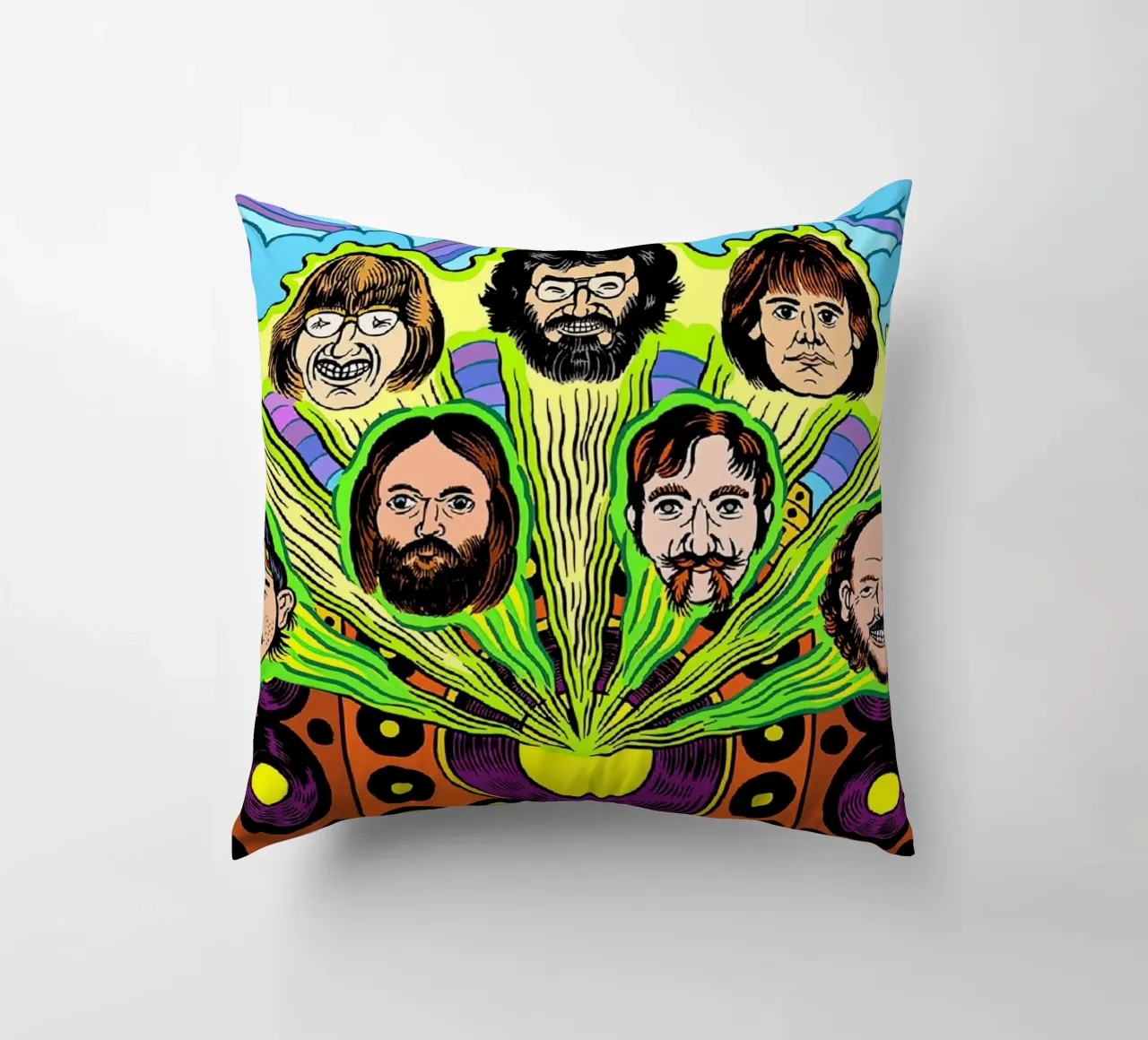 grateful dead decorative cushion by martina