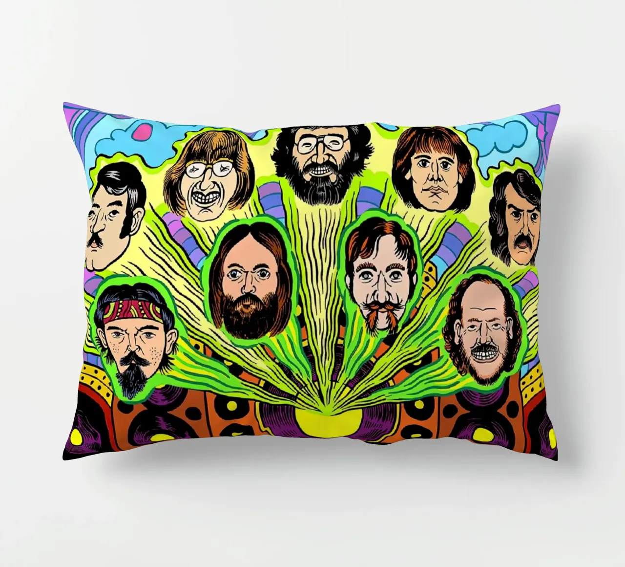 grateful dead decorative cushion by martina