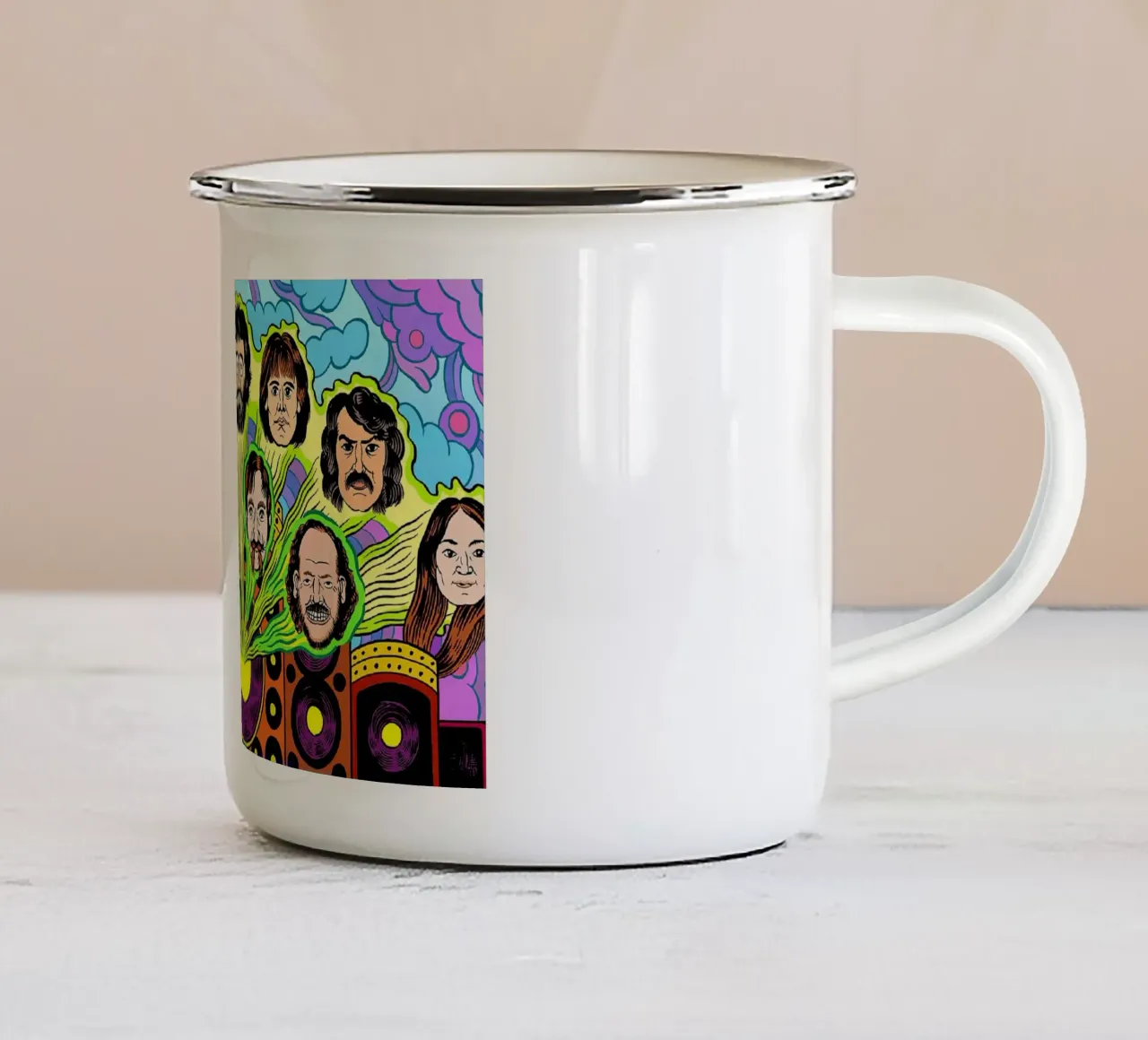 grateful dead enamel mug by martina