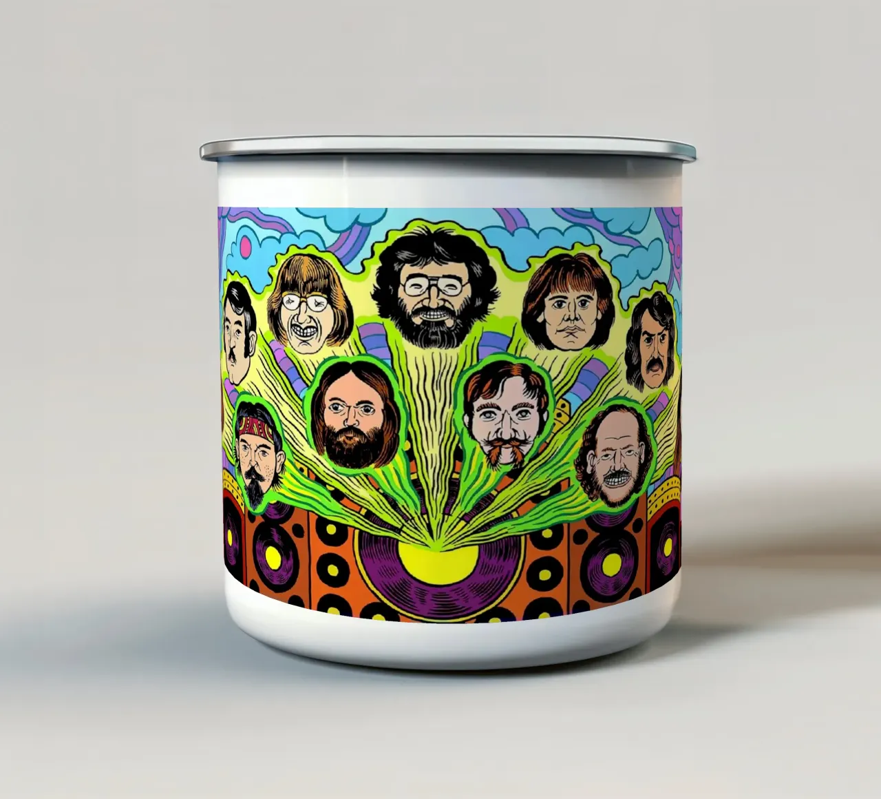 grateful dead enamel mug by martina