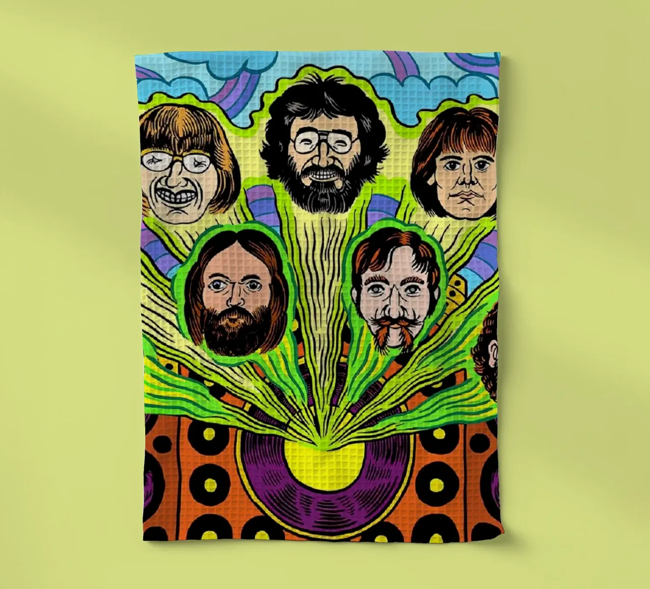 grateful dead tea towel by martina