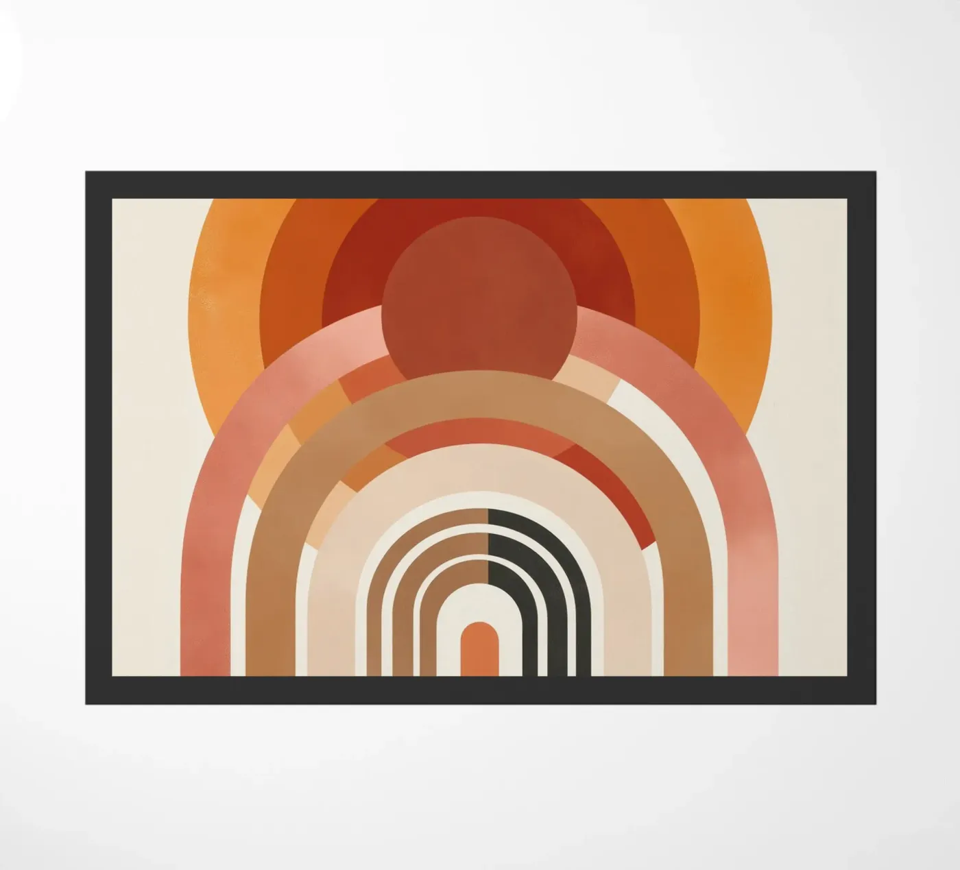 Abstract boho doormat by Pictura