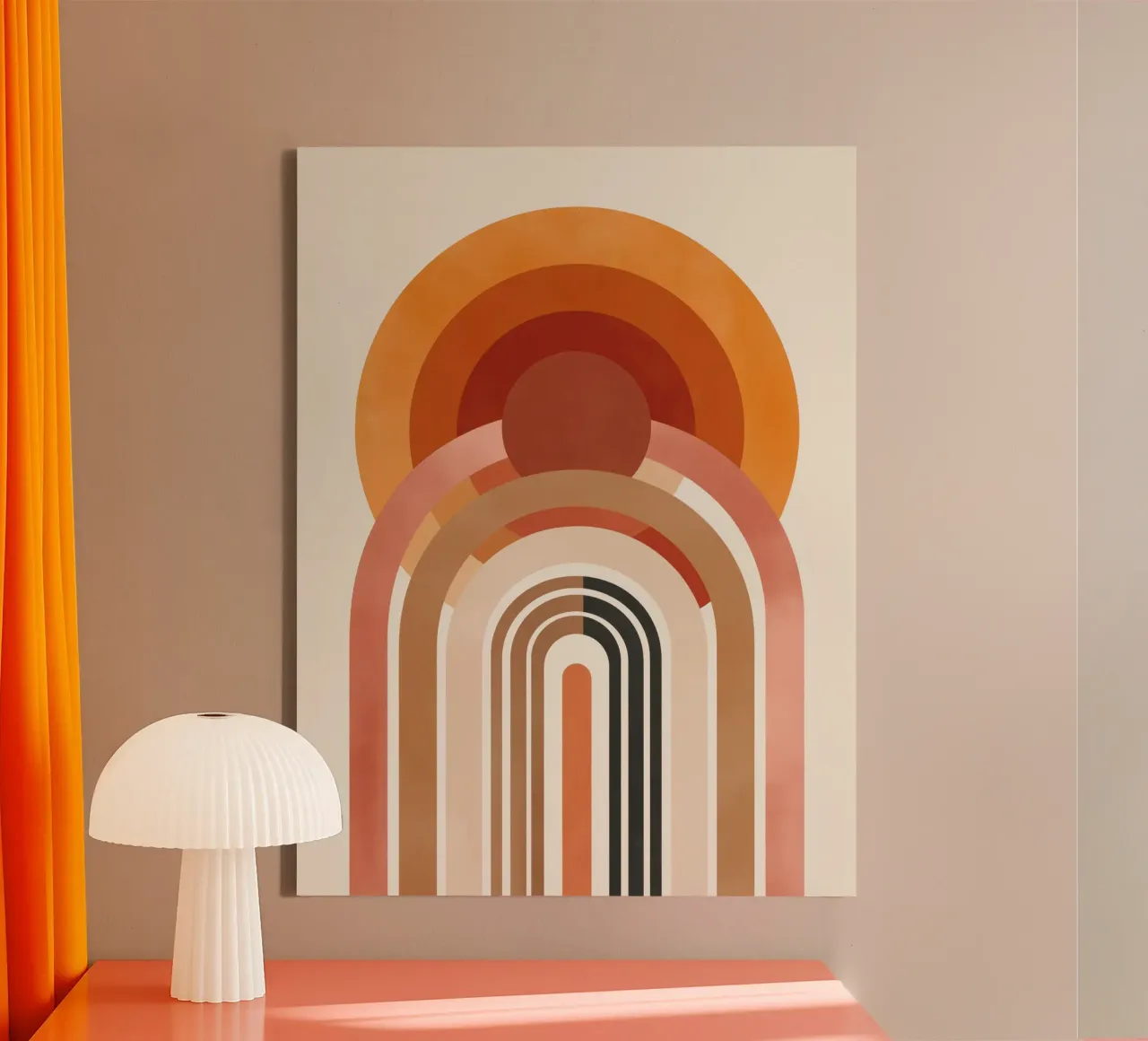 Abstrakt Boho Leinwand von Pictura