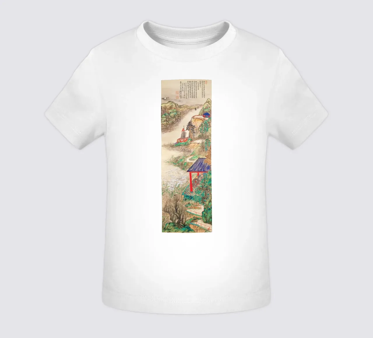 Abe no Nakamaro escribe un poema nostálgico mientras ve el M camiseta de bebé de Venus Art