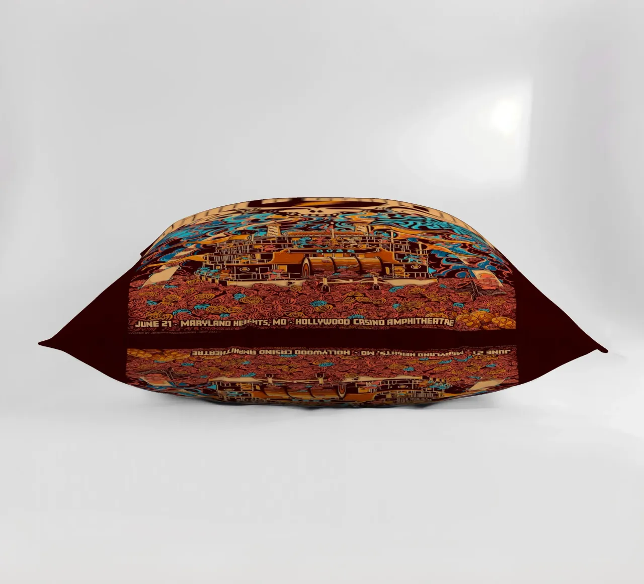 Hollywood Casino Amphitheatre St Louis decorative cushion by martina