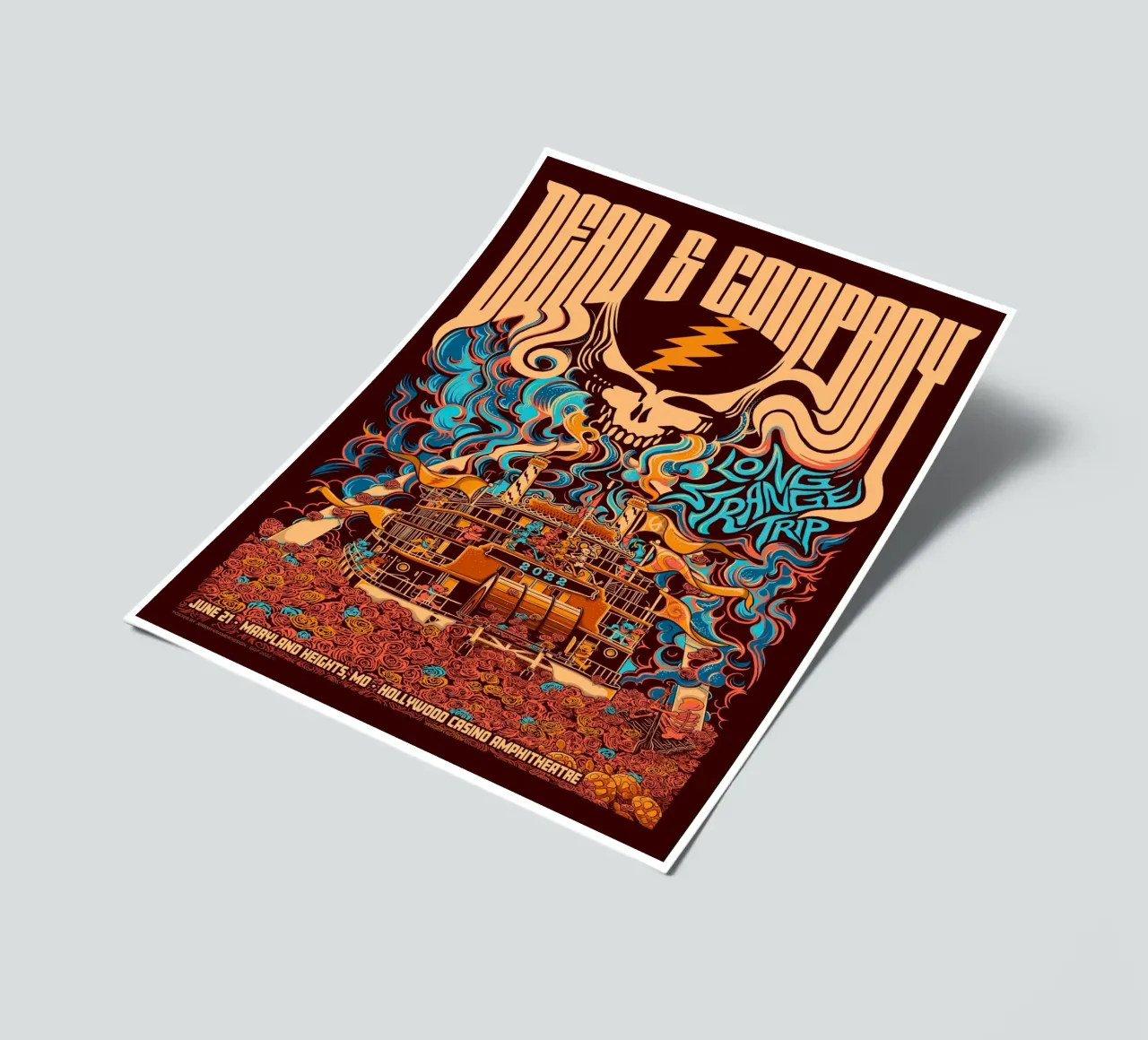 Hollywood Casino Amphitheatre St Louis sticker sheet by martina