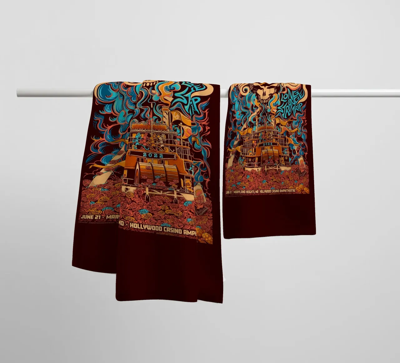 Hollywood Casino Amphitheatre St Louis towel by martina