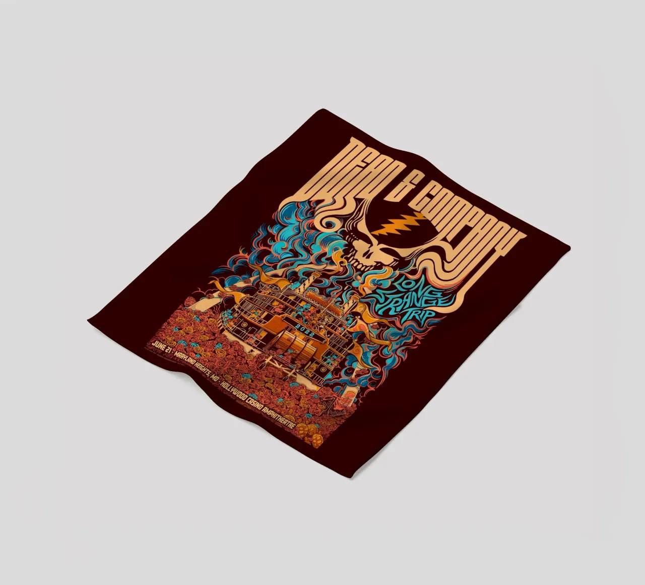Hollywood Casino Amphitheatre St Louis fleece blanket by martina