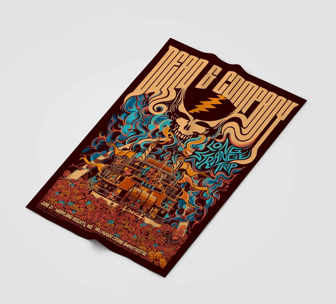 Hollywood Casino Amphitheatre St Louis fleece blanket by martina