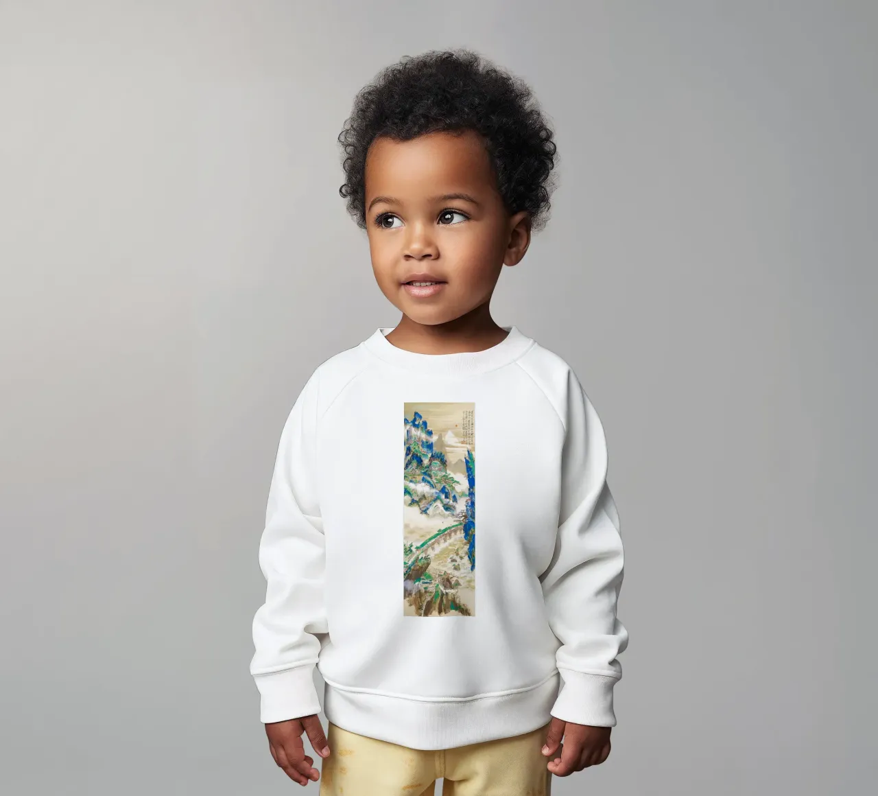 Monte Penglai - Montaña de los Inmortales Print sudadera de bebé de Venus Art