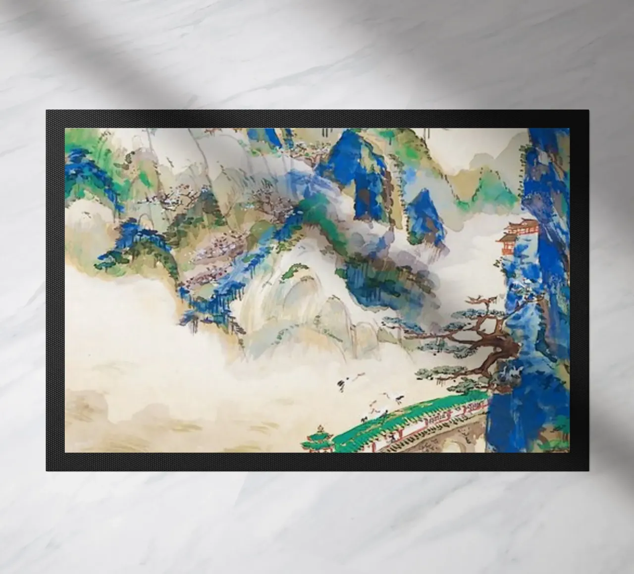 Monte Penglai - Montaña de los Inmortales Print felpudo de Venus Art