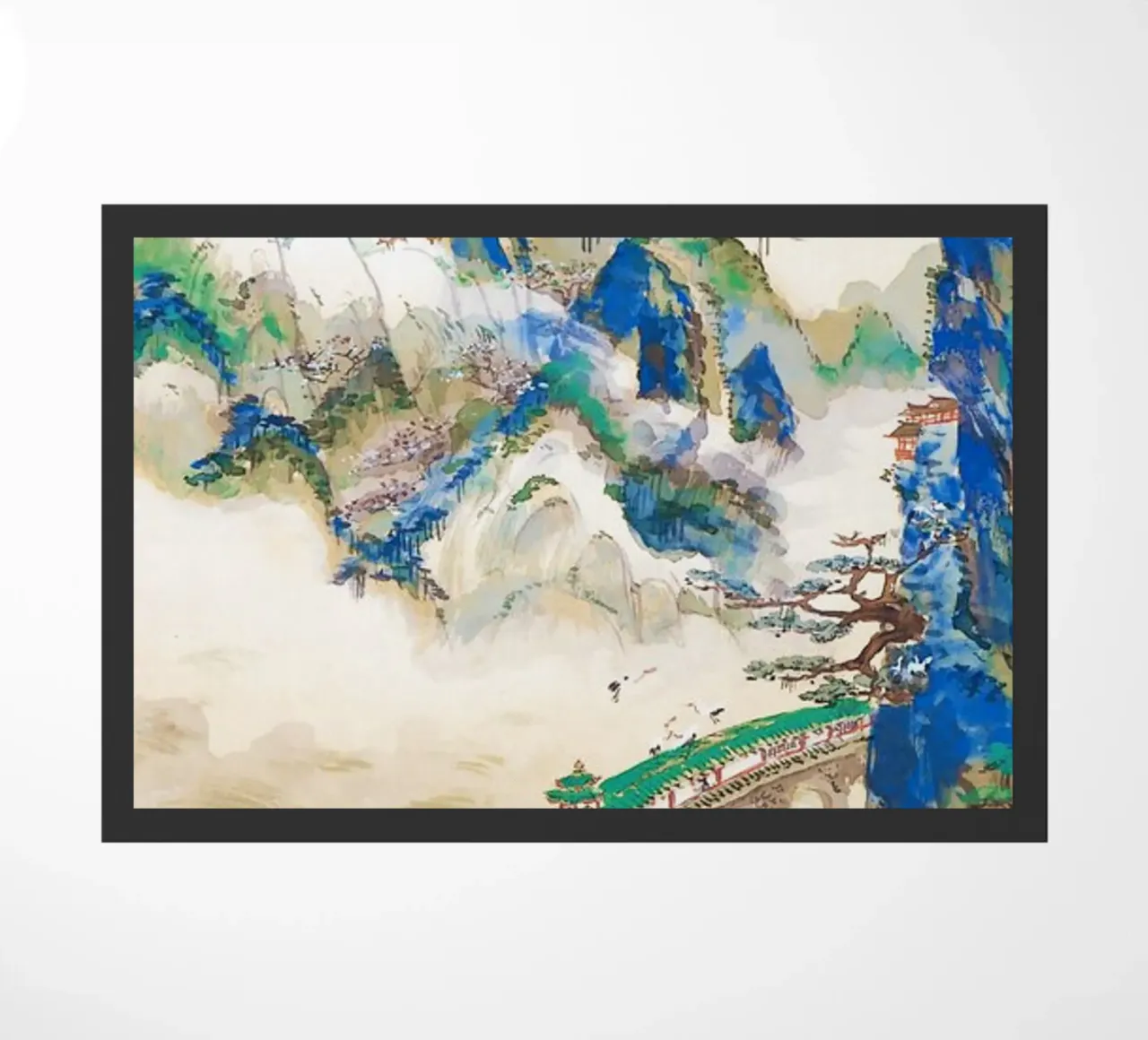 Monte Penglai - Montaña de los Inmortales Print felpudo de Venus Art