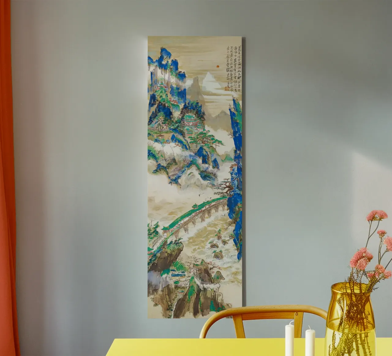 Mount Penglai - berg van onsterfelijken Print canvas van Venus Art