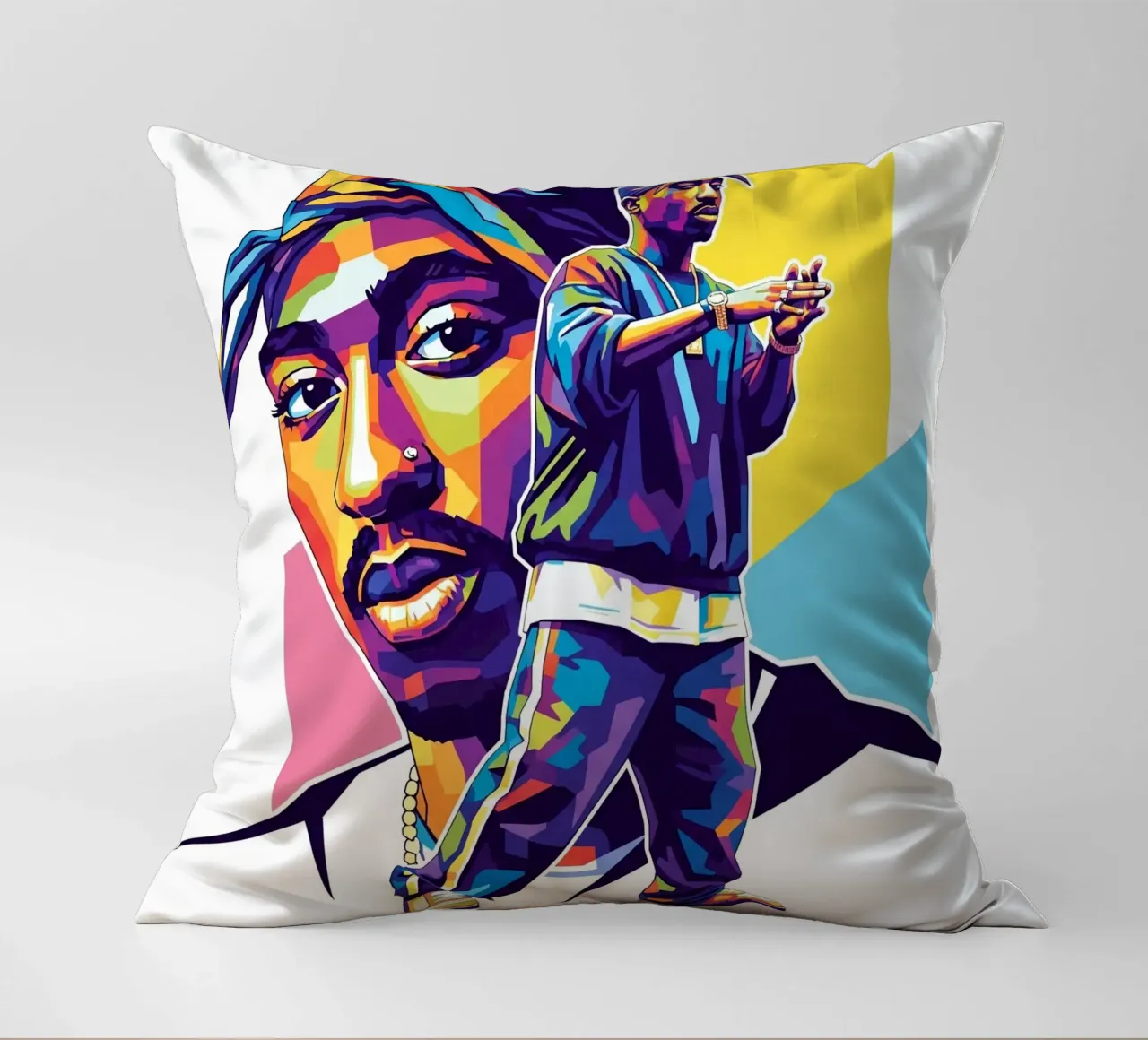 Tugas Shakur hip-hop cuscino da Hantamrata