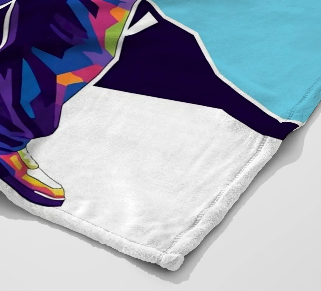 Tugas Shakur hip-hop coperta in pile da Hantamrata