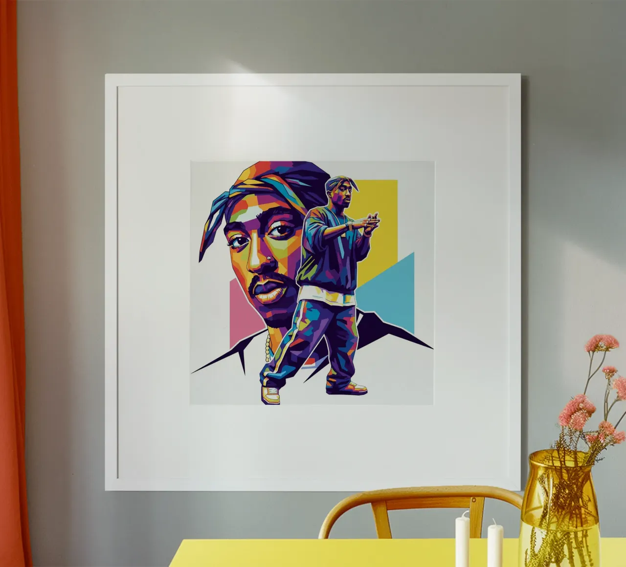 Tugas Shakur hip-hop poster da Hantamrata