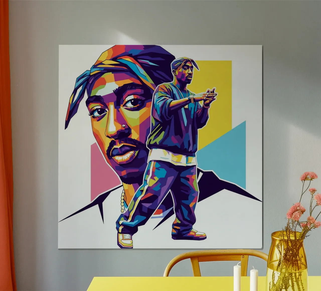 Tugas Shakur hip-hop poster da Hantamrata