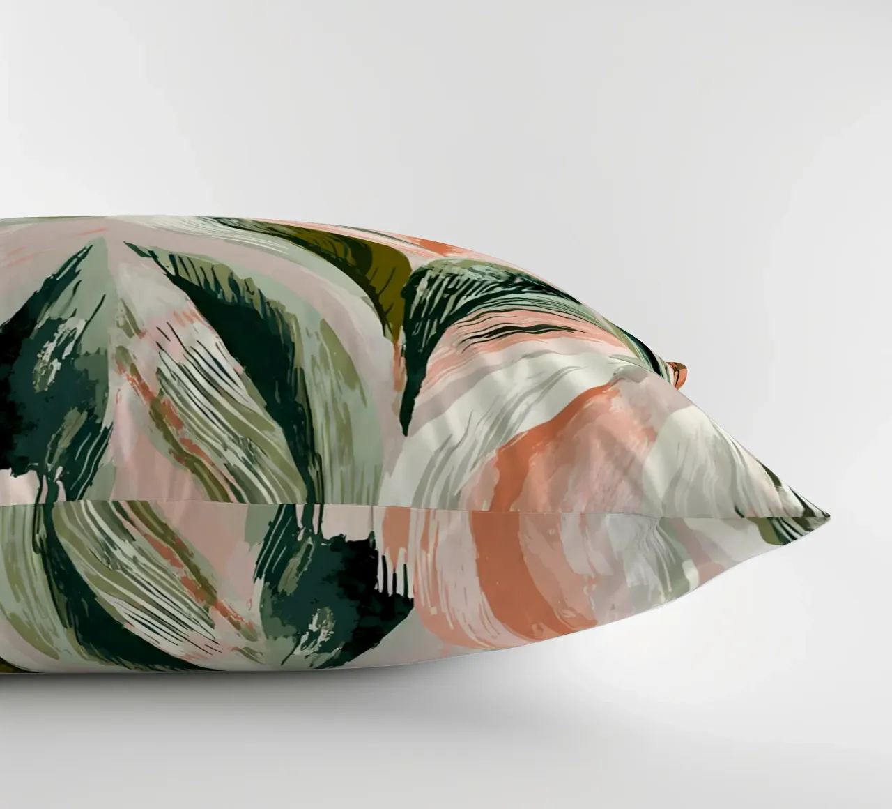Pastel Leaves decorative cushion by Sunflower Soul Studio