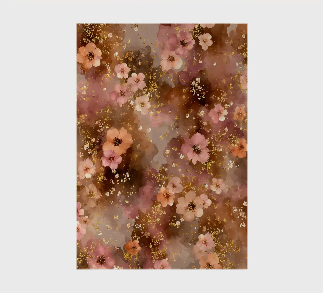 Inky Flowers notebook by Sunflower Soul Studio