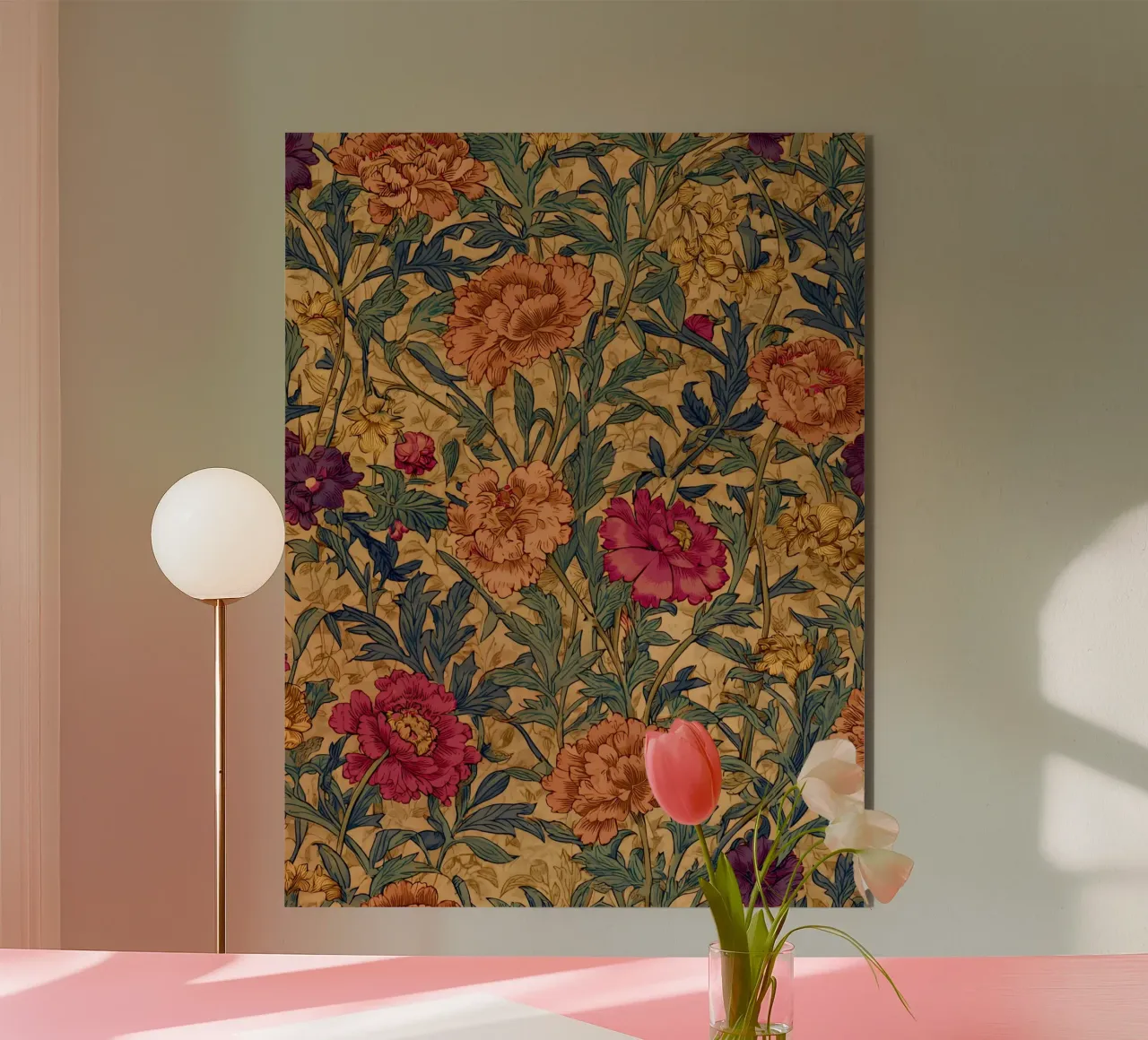 Vintage Flowers alu-dibond by Sunflower Soul Studio