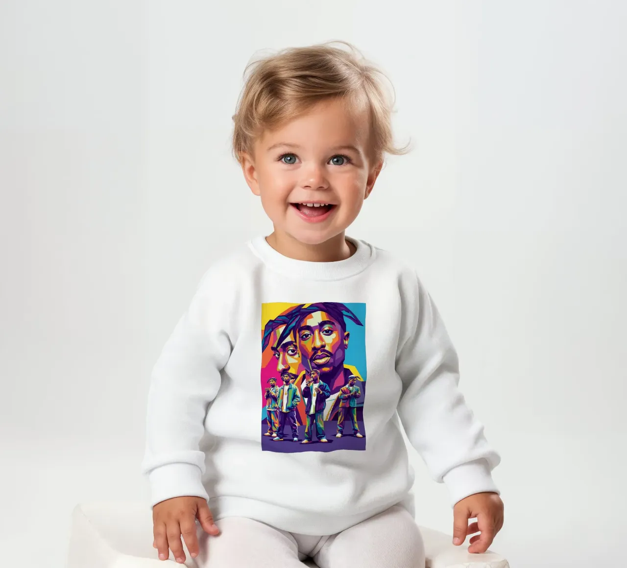 Tupac Shakur - thug life baby sweatshirt by Hantamrata