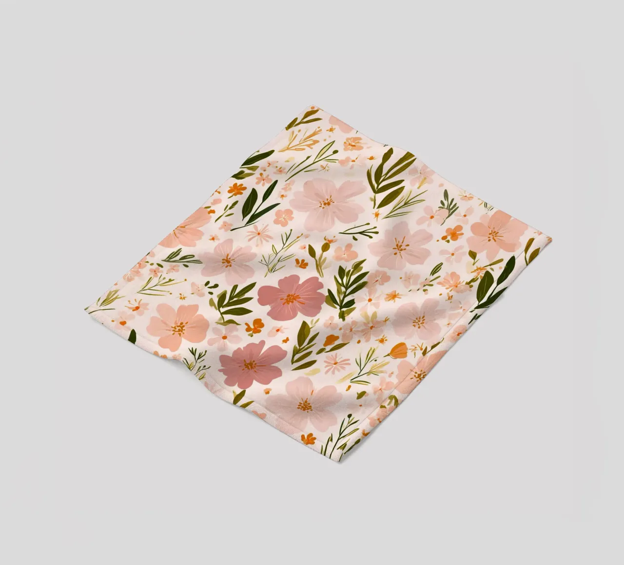 Summer Flowers fleece blanket by Sunflower Soul Studio