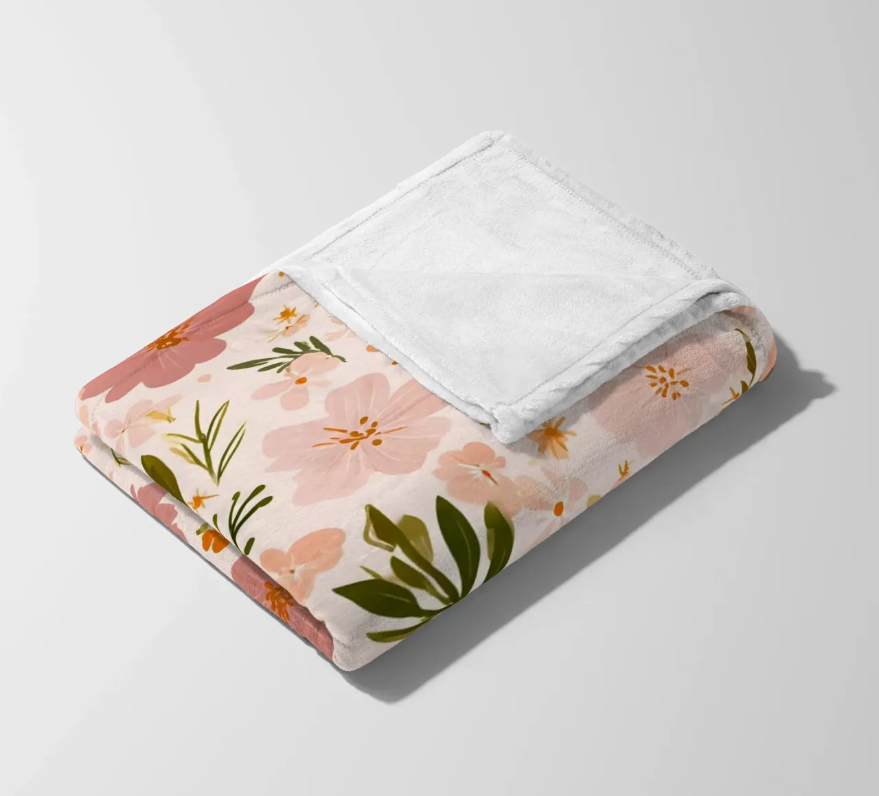 Summer Flowers fleece blanket by Sunflower Soul Studio