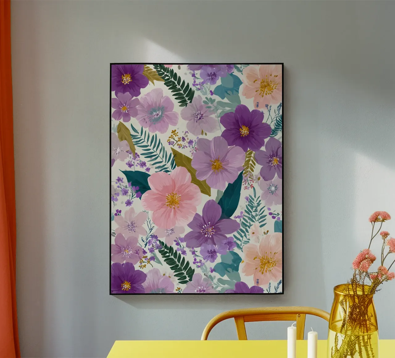 Summer Flowers acrylic glass by Sunflower Soul Studio