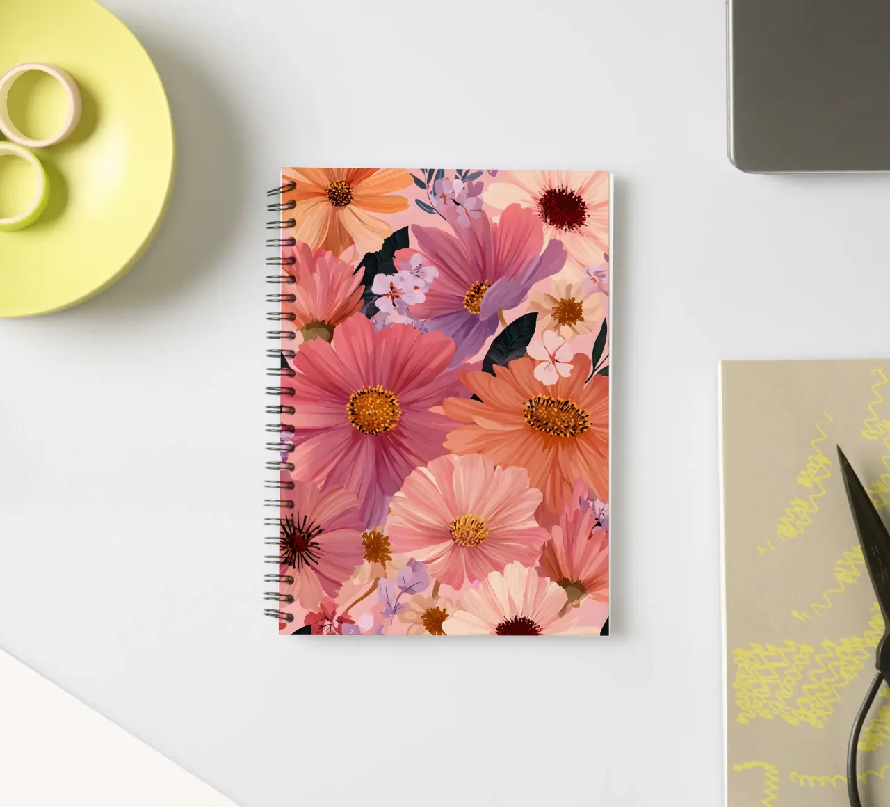 Summer Flowers spiral notebook by Sunflower Soul Studio