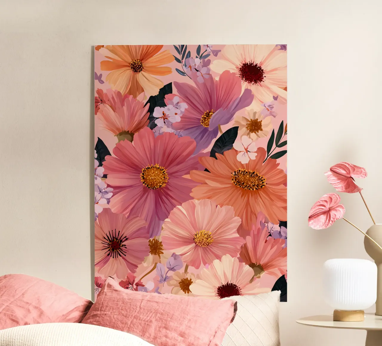 Summer Flowers acrylic glass by Sunflower Soul Studio